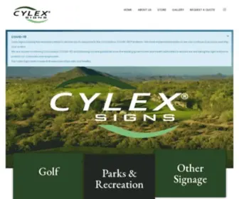 Cylexsigns.com(Golf Course Signs) Screenshot