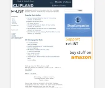 Cylist.com(Fun, facts and figures in list-form) Screenshot