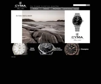 Cyma.ch(Swiss Watch Manufacturer Since 1862) Screenshot