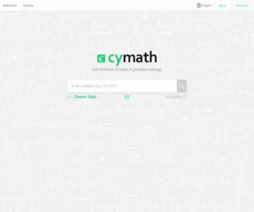 Cymath: Cymath.com - StatsCrop