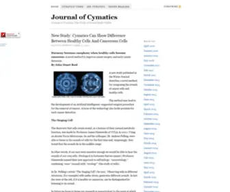 Cymatica.com(Journal of Cymatics) Screenshot