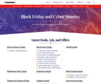 Cymondeals.com(Black Friday & Cyber Monday Deals) Screenshot