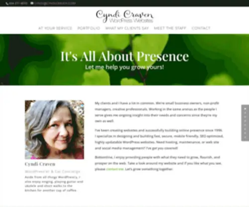 CYndicravendesign.com(Atlanta WordPress Website Pro) Screenshot