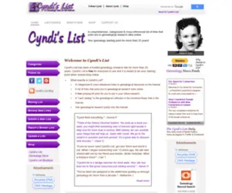 CYndis-List.com(Cyndi's List) Screenshot