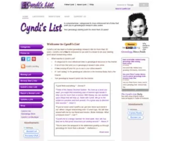 CYndislist.com(Cyndi's List) Screenshot