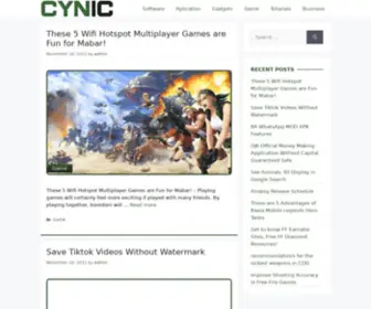 Cynic.live(Tech Site) Screenshot