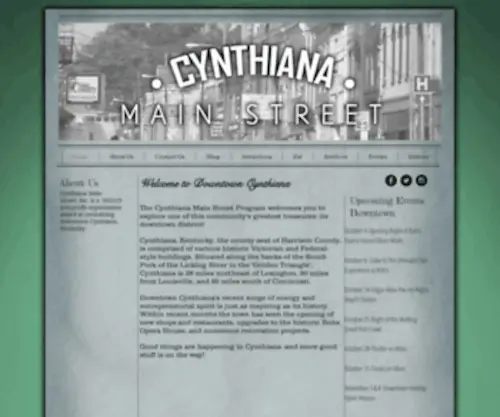 CYnmainstreet.com(Downtown-cynthiana) Screenshot