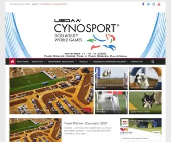 Cynosport.com(Brought to you by the United States Dog Agility Association) Screenshot