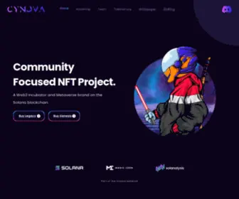 Cynova.io(Community Focused NFT Project) Screenshot