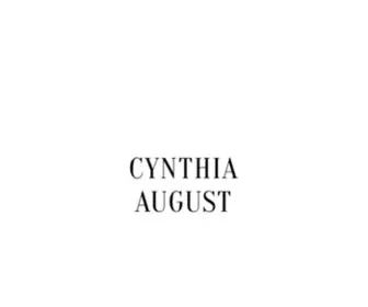 CYNthiaaugust.com(Cynthia August) Screenshot