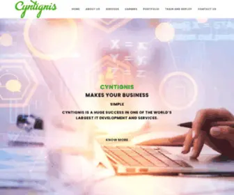 CYntignis.com(Cyntignis Infotechnologies Pvt Ltd) Screenshot