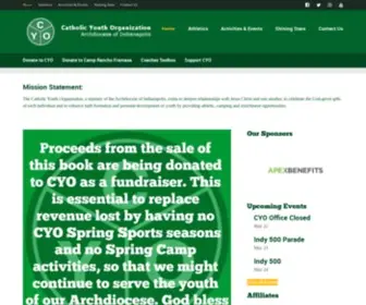 Cyoarchindy.org(Indianapolis CYO Sports) Screenshot