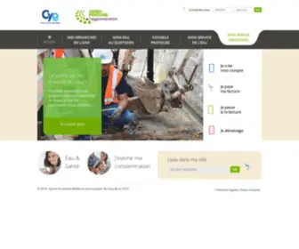 Cyodirect.fr(Cyo, service de l'eau de la communauté d'agglomération Cergy-Pontoise) Screenshot