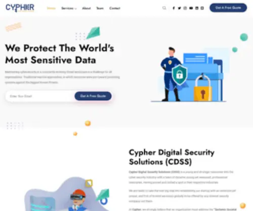 CYpherdss.com(Cypher Digital Security Solutions) Screenshot