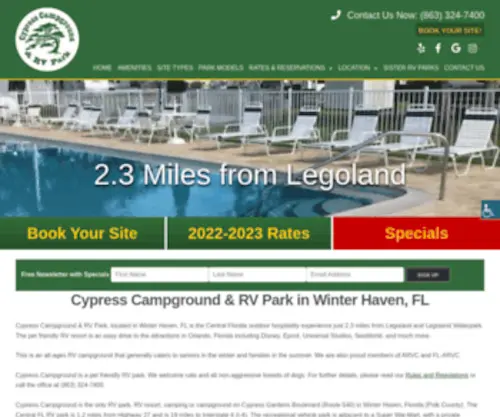 CYpresscampground.com(Cypress campground) Screenshot