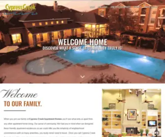 CYpresscreekapartmenthomes.com(Cypress Creek Apartment Homes) Screenshot