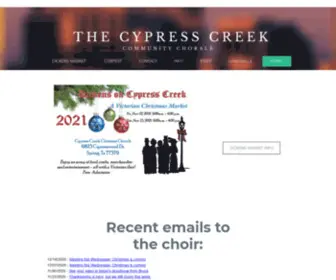 CYpresscreekchorale.cc(The Cypress Creek Community Chorale) Screenshot