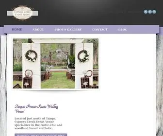 CYpresscreekeventvenue.com(Cypress Creek Event Venue) Screenshot