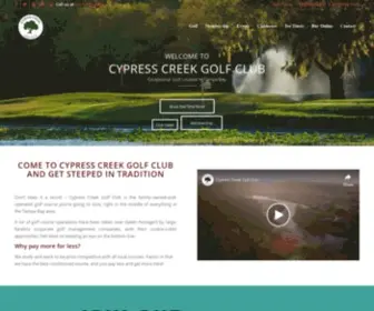 CYpresscreekgolfclub.com(The Cypress Creek Golf Club) Screenshot