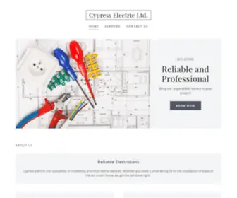 CYpresselectric.ca(Cypress Electric Ltd) Screenshot