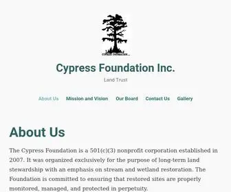 CYpressfoundation.org(Land Trust) Screenshot