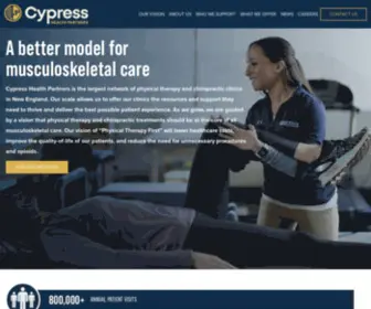 CYpresshealthpartners.com(The largest network of physical therapy and chiropractic clinics in England) Screenshot