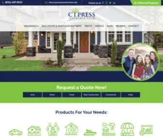 CYpressinsuranceteam.com(Cypress Insurance Team) Screenshot