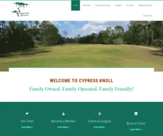 CYpressknollgolfandcountryclub.com(Cypress Knoll Golf Course) Screenshot