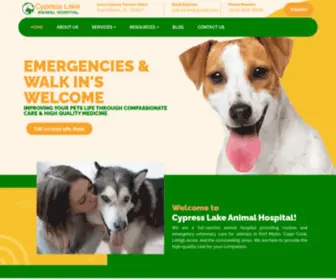 CYpresslakeanimalhospitalfortmyers.com(Veterinarian Fort Myers) Screenshot