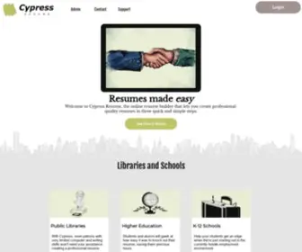 CYpressresume.com(Cypress Resume) Screenshot