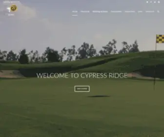 CYpressridge.com(Cypress Ridge Golf Course) Screenshot