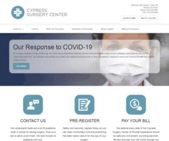 CYpresssurgerywichita.com(Cypress Surgery Center of Wichita) Screenshot