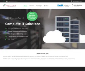 CYpresstechla.com(CypressTech Computer & IT Solutions) Screenshot