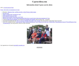 CYprusalien.com(Information about Cyprus seen by aliens) Screenshot