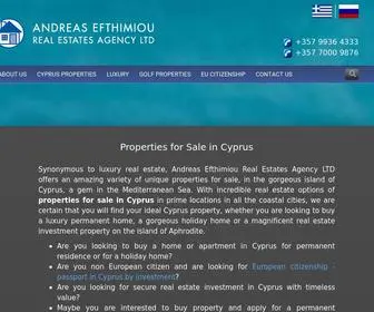 CYprusbuyproperties.com(Cyprus Buy Properties) Screenshot