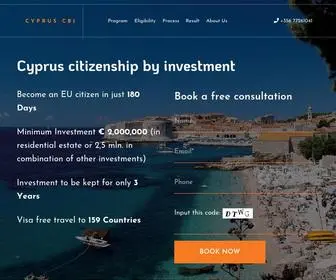 CYpruscbi.com(Cyprus citizenship by investment) Screenshot