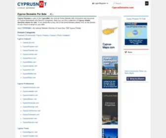 CYprusDomains.com(Cyprus Domains) Screenshot