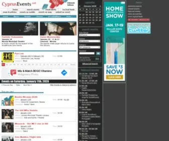 CYprusevents.net(Cyprus Events) Screenshot