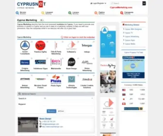 CYprusmarketing.com(Cyprus Marketing portal) Screenshot