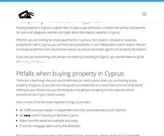 CYprusninja.com(Property for sale in Cyprus) Screenshot