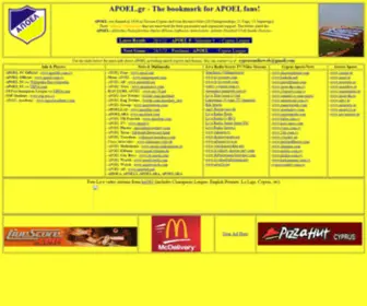 CYprusontheweb.com(APOEL FC news) Screenshot