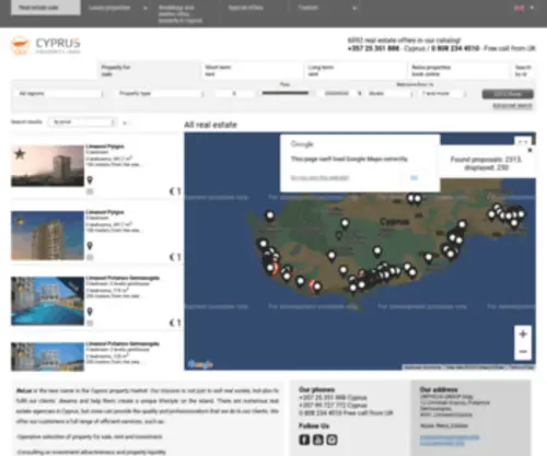 CYprusproperty.info(Property for rent and sale in Cyprus) Screenshot