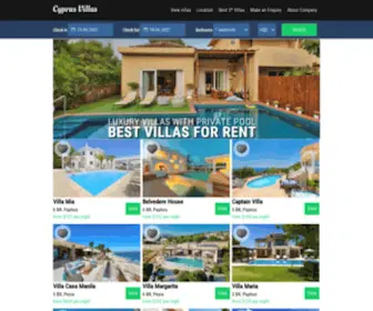 CYprusvillas.com(Cyprus Villas) Screenshot
