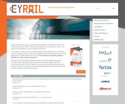 Cyrail.eu(CYRail project) Screenshot