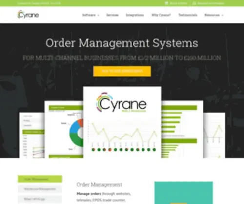 Cyrane.com(Order Management) Screenshot