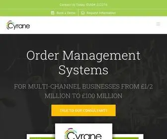 Cyranesystems.com(Order Management) Screenshot