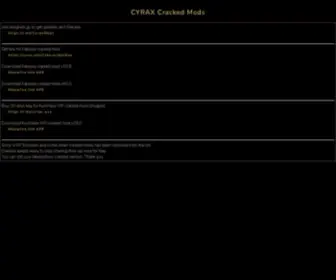 Cyrax.info(CYRAX Game Mods Cracked Version) Screenshot