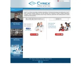 Cyrexlabs.com(Cyrex Laboratories) Screenshot