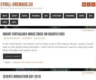 Cyrill-Gremaud.ch(Because it's by sharing that we become better) Screenshot