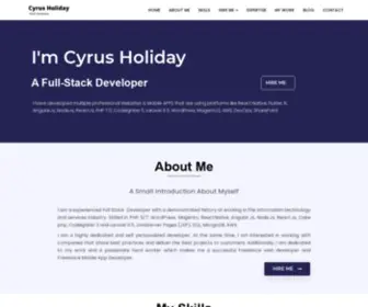 Cyrusholiday.com(Freelance Full Stack Developer) Screenshot